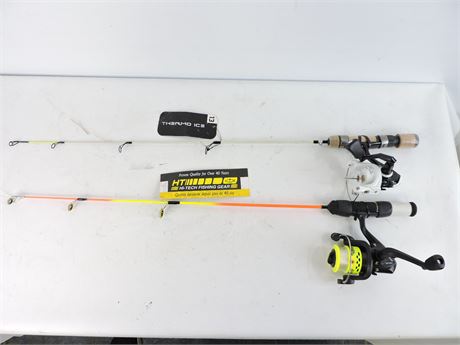 Police Auctions Canada - Lot of (2) Small Fishing Rods with Reels: Thermo  Ice/Neon Ice Xtreme (278780H)