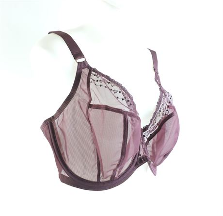 Police Auctions Canada - Women's Elomi Matilda Unlined Underwire Plunge Bra  - Size 36J (519208L)