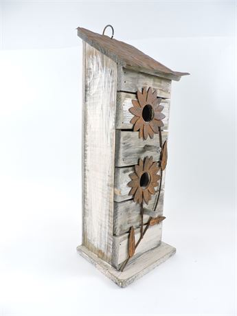 (New) Tellon Collection HT21011CR Rustic Style 2-Tier Bird House (275944H)