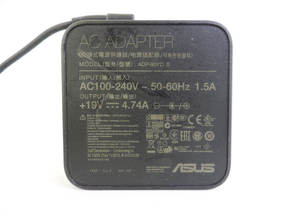 Police Auctions Canada - ASUS ADP-90YD B 4.7A AC Adapter (264905B)