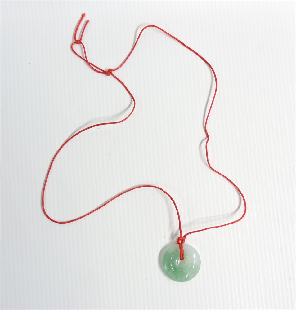 Jade necklace sales red string