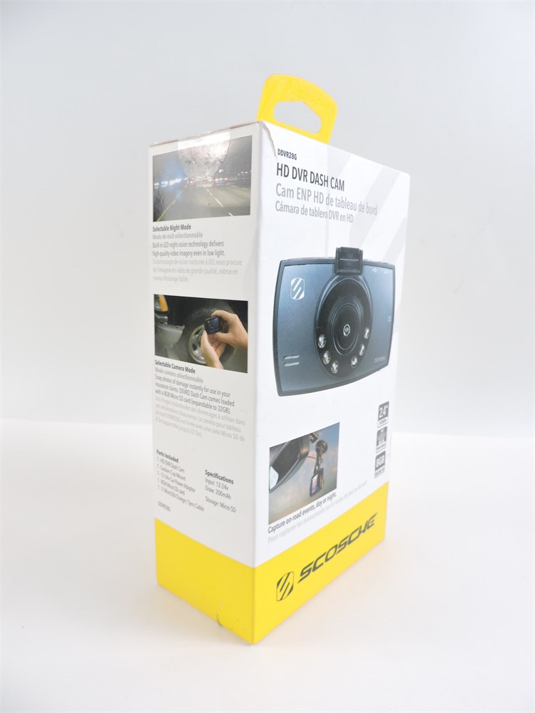  Scosche DDVR28G HD DVR Night Vision Suction Cup Dash