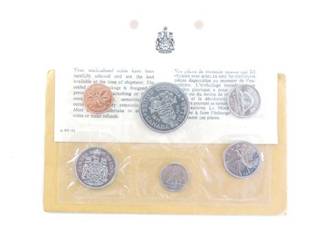 Police Auctions Canada - 1971 British Columbia Uncirculated 6-Piece Coin  Set (246141C)