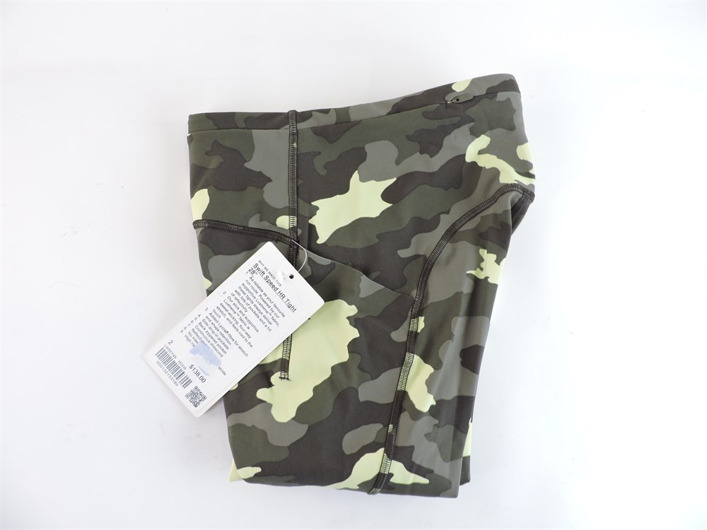 Police Auctions Canada - Women's Lululemon Camo Swift Speed HR Tights - Size  2 (517791L)