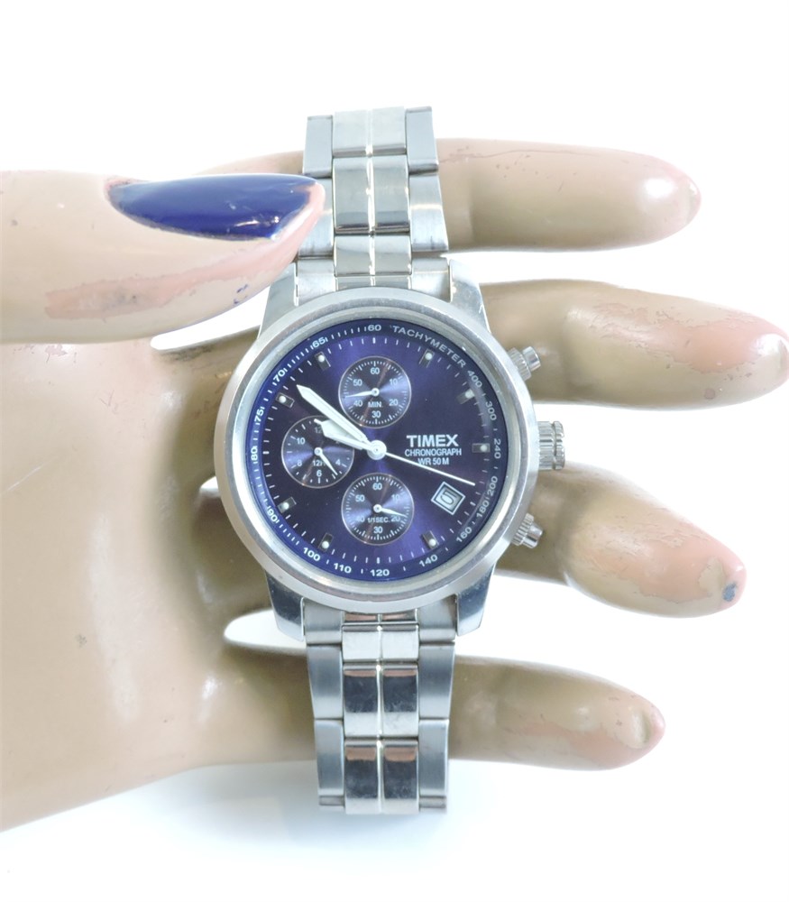 Police Auctions Canada - Timex SR927 Stainless Steel Chronograph