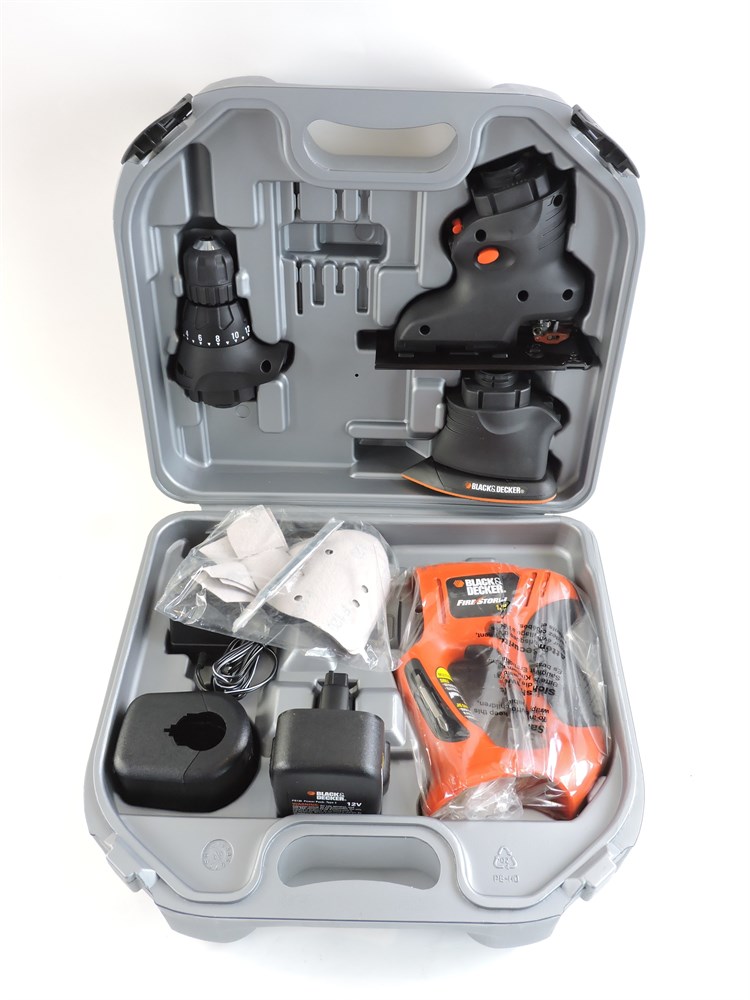 Black & Decker Fire Storm (MT1203) - 12V Cordless Multi-Tool Kit w/ 2  batteries