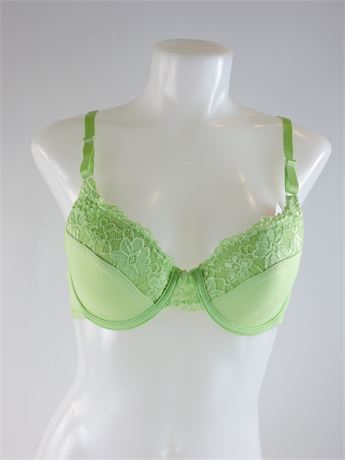 Women's Xing Guang Green Lace Combo Bra, Size 36/80B (265989L)