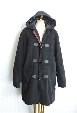 Police Auctions Canada - Men's Armani Exchange 3/4 Wool Blend Hooded ...
