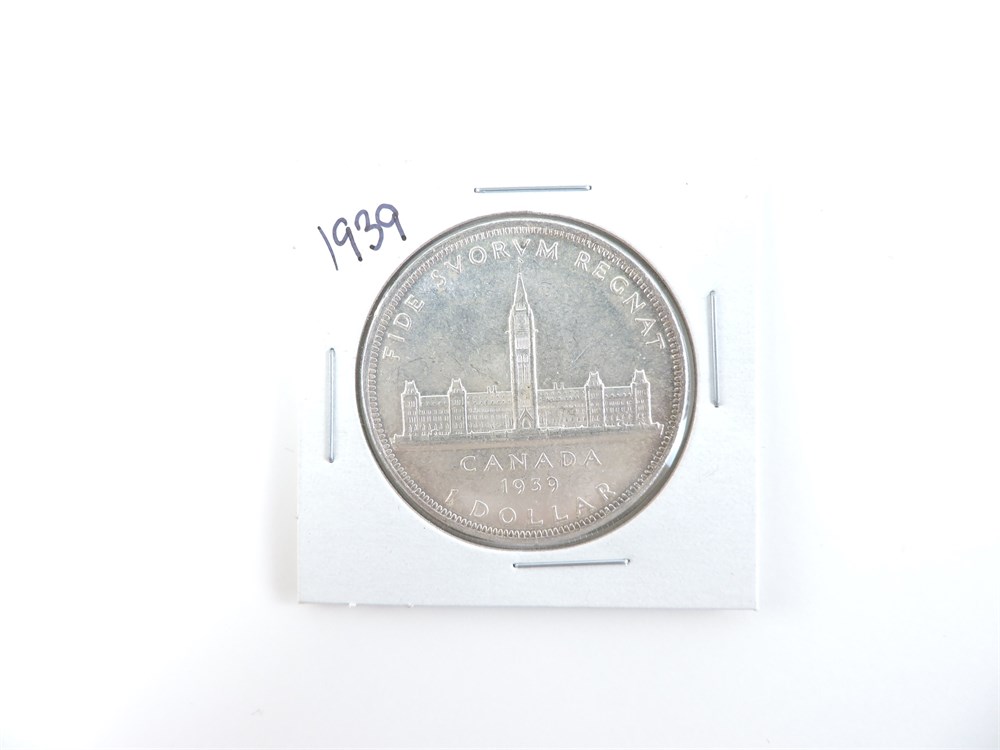At Auction: 1939 Canada 1 Dollar Coin