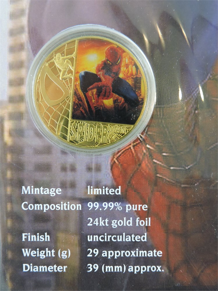 Police Auctions Canada - Marvel Spiderman Homecoming 24 KT Gold