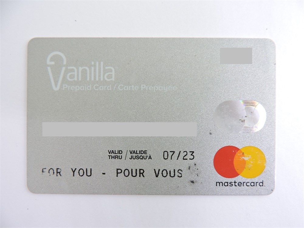 Police Auctions Canada - Vanilla Prepaid Visa Card: $20.88 (259335C)
