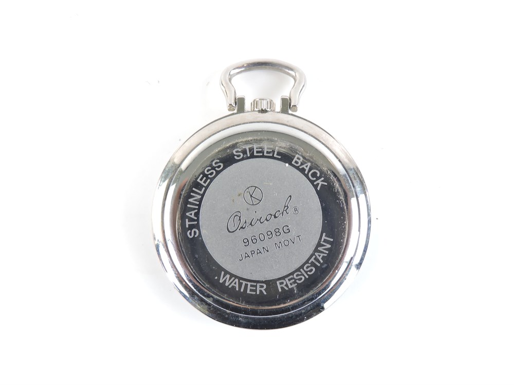 Police Auctions Canada - Osirock Quartz Pocket Watch with Leather-Look ...