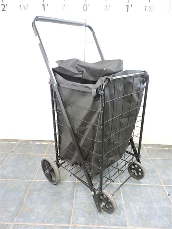 Unbranded 4-Wheel Grocery Cart with Inner Bag (287612H)