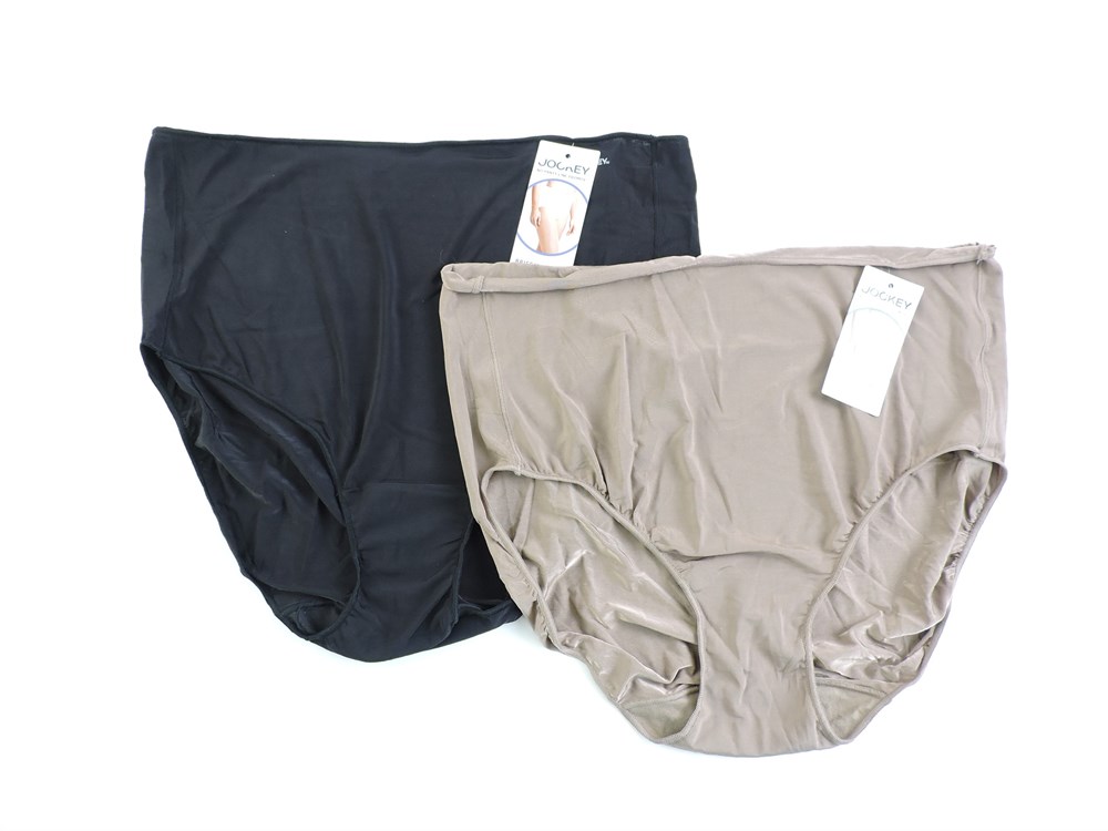 Police Auctions Canada - Women's Jockey Elance Full Coverage Brief Panties,  3 Pack - Size 8/XL (516946L)