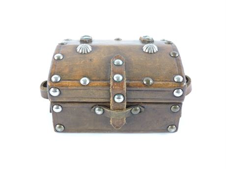 Leatherette Mini Chest Jewellery/Trinket Box (268859H)