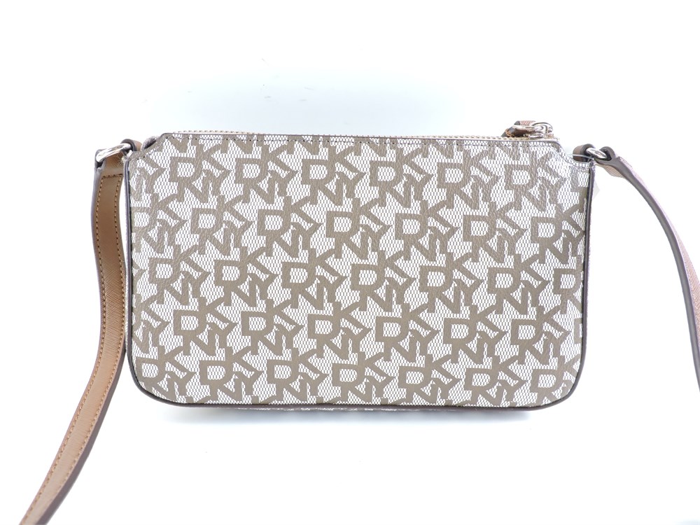 Police Auctions Canada - DKNY Signature Monogram Canvas Crossbody