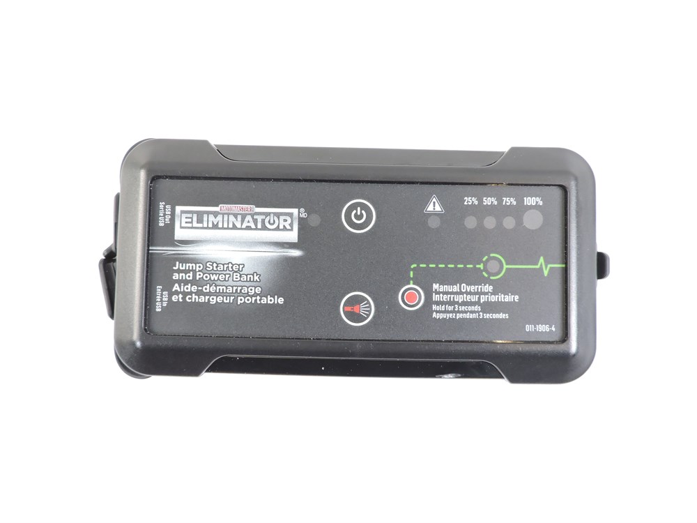 MotoMaster Eliminator Booster Pack/Jump Starter & USB Power Bank,  Lithium-ion, 750-Amp, 12V