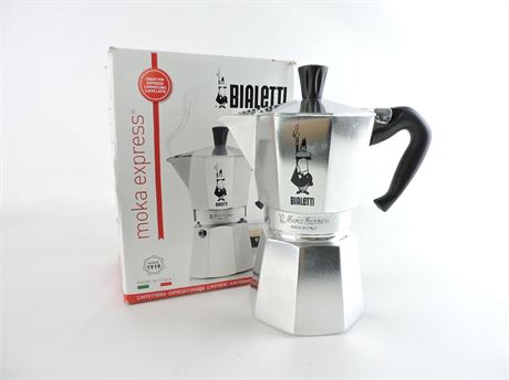 Bialetti Moka Express 6-Cup Stovetop Espresso Coffee Maker (258702H)
