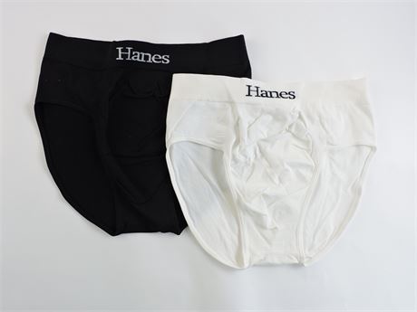 Hanes Men`s White Briefs, XL, White