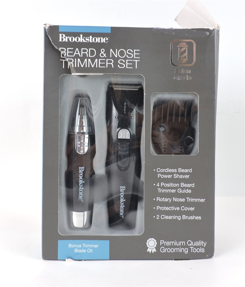 Police Auctions Canada Brookstone Beard Nose Trimmer Set 265023L