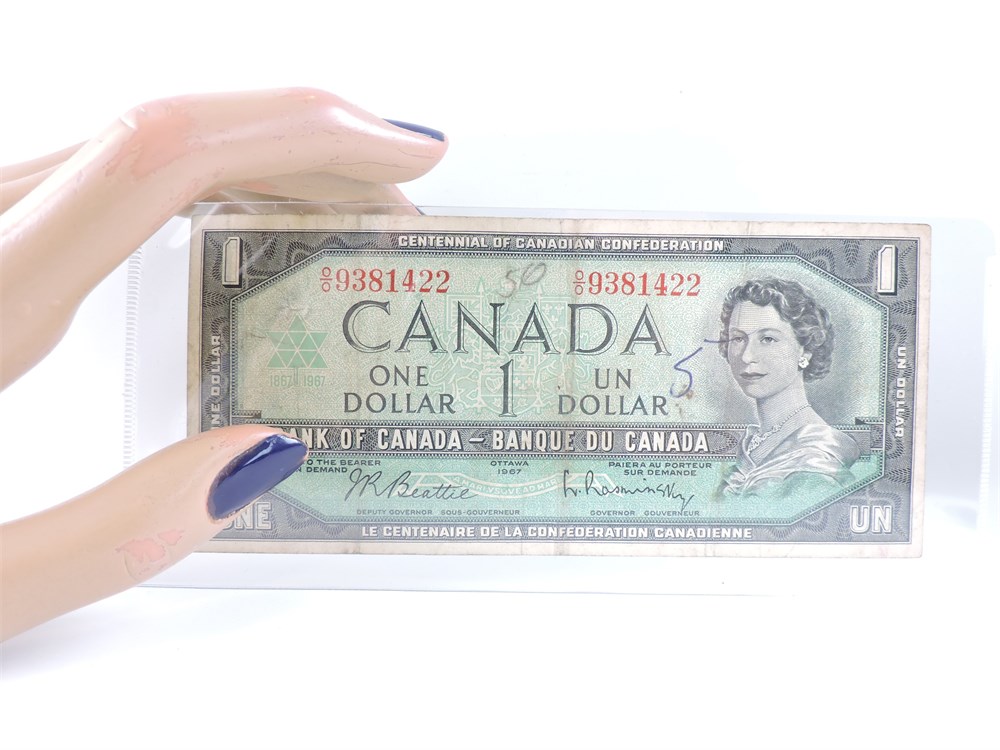 Mavin  canadian one dollar bill 1967