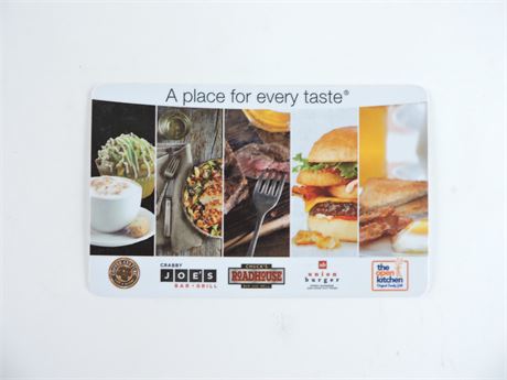 Obsidian Group Multi-Restaurant Gift Card: $20 (517631C)