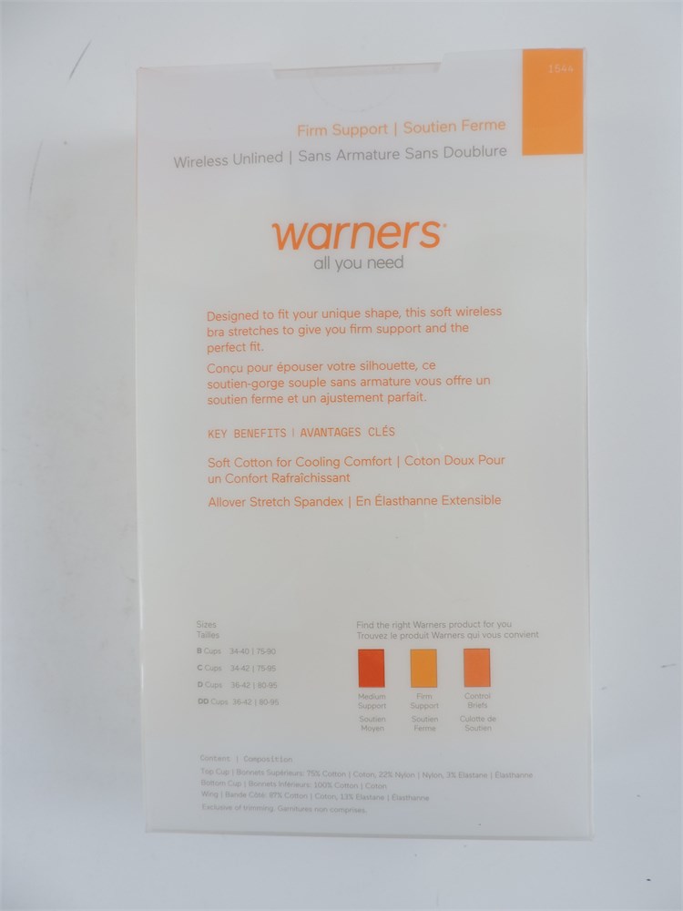 Police Auctions Canada - Women's Warners Firm Support Wirefree Unlined  Comfort Bra, Size 40B (516860L)