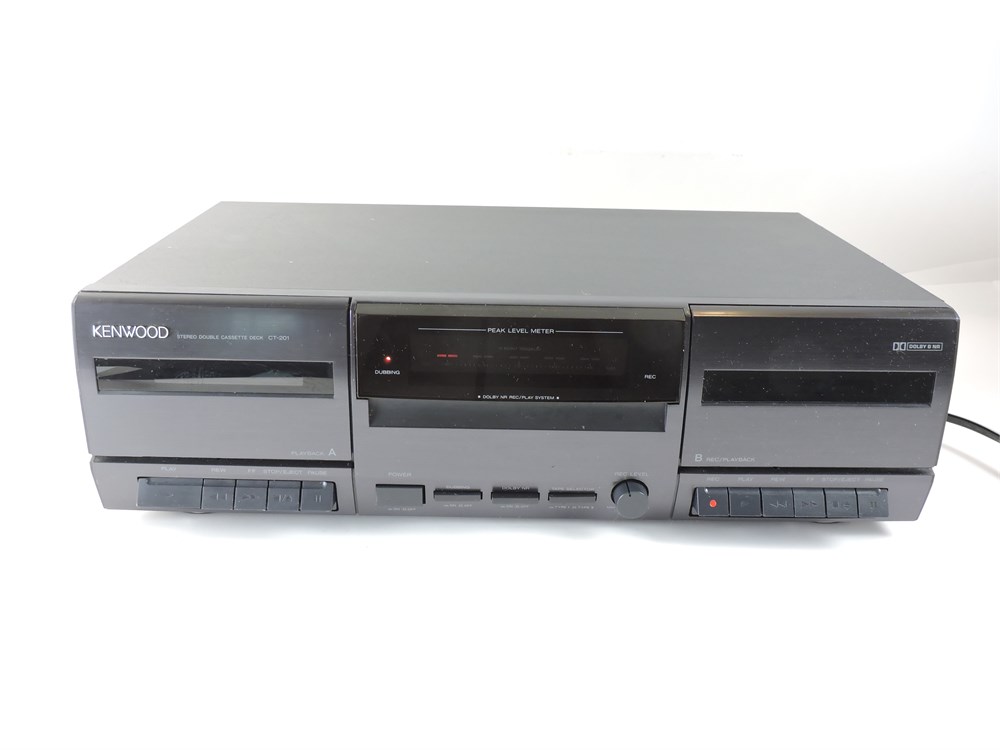 Police Auctions Canada - Kenwood CT-201 Stereo Double Cassette Deck  (266570B)