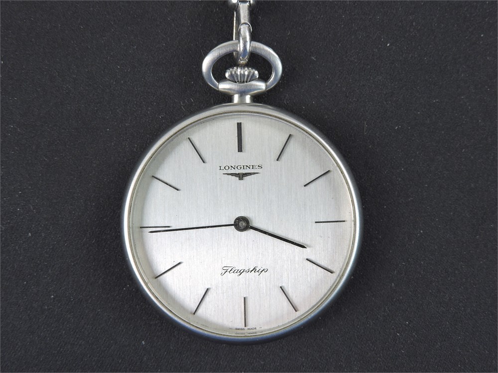 Police Auctions Canada Longines Flagship Winding Pocket Watch