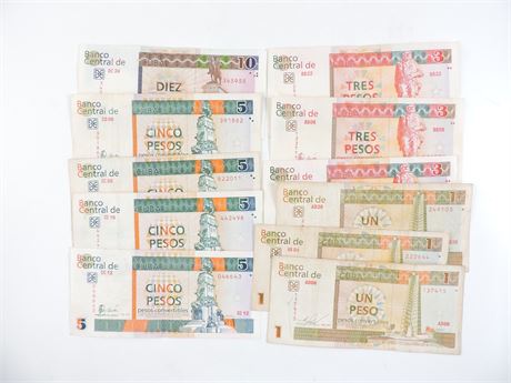 Lot of (11) Cuban Banknotes (276263C)