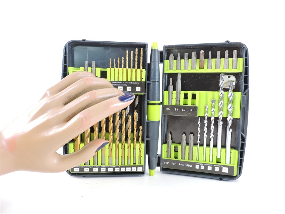 Police Auctions Canada - Pro Pulse 46-Piece Drill Bit Set with
