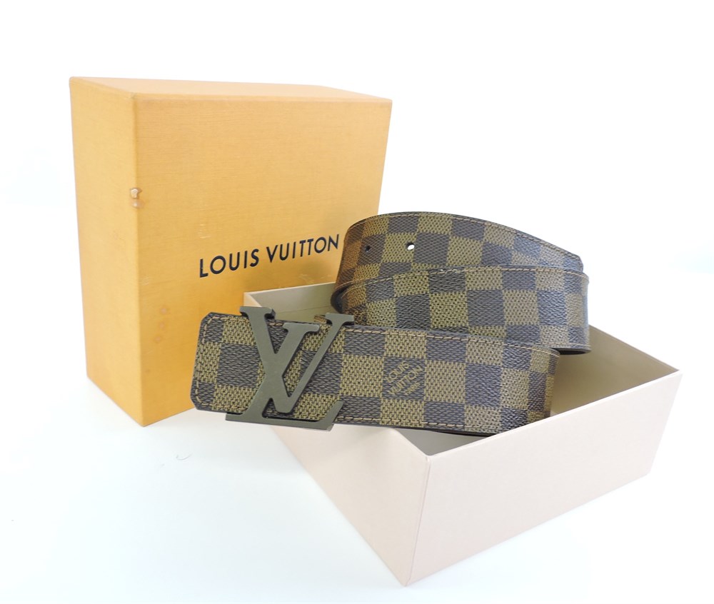Louis Vuitton, Accessories, Soldlouis Vuitton Damier Ebene Belt M987 0040