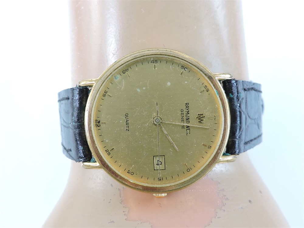 Police Auctions Canada - Raymond Weil 18K Gold Plated Wrist Watch