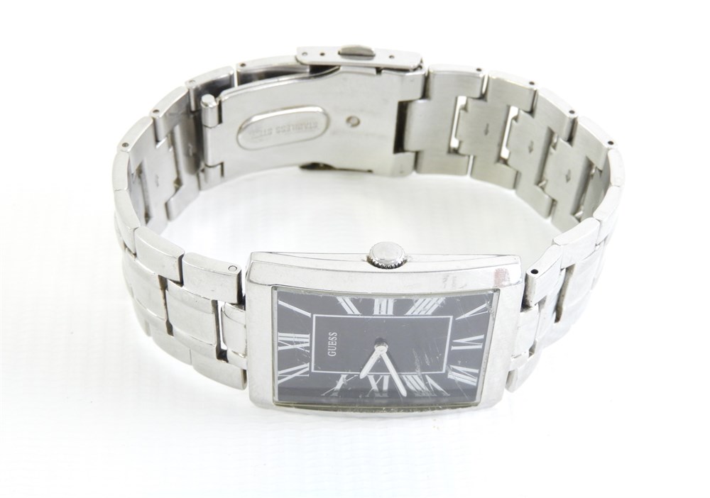 Police Auctions Canada - Men's Guess W85032G2 Stainless Steel Wrist ...