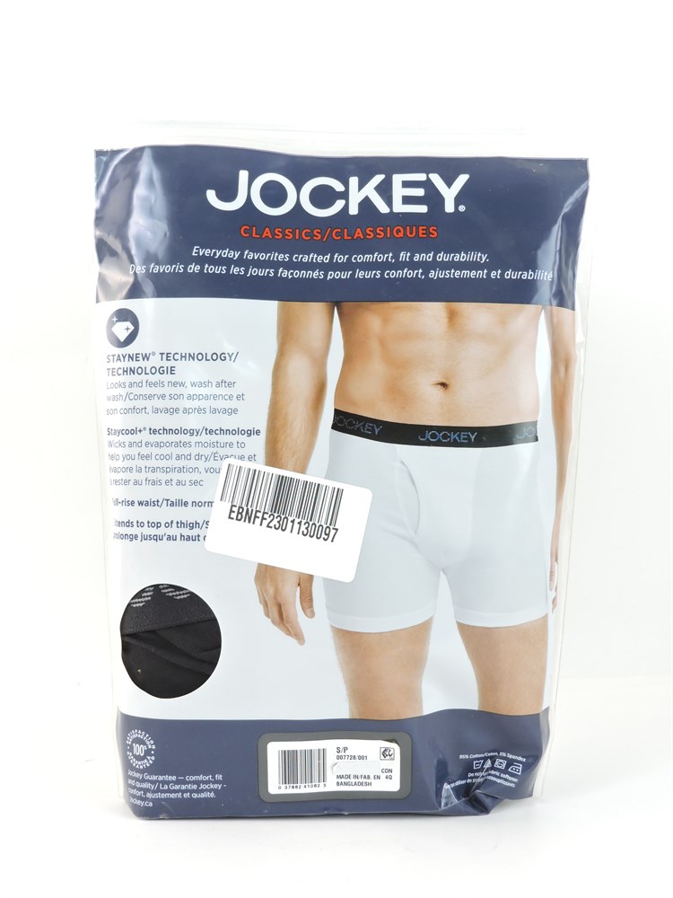 Police Auctions Canada - Men's Jockey Classics Full-Rise Boxer Briefs, 3  Pack - Size S (517473L)