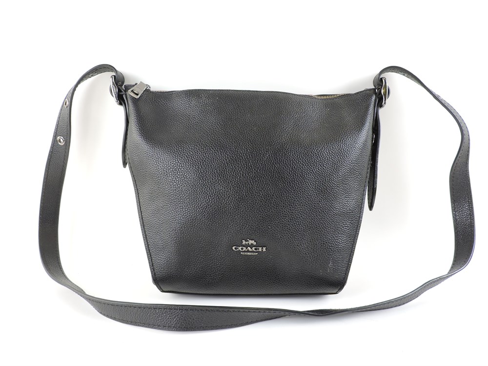 Coach metallic best sale leather dufflette crossbody