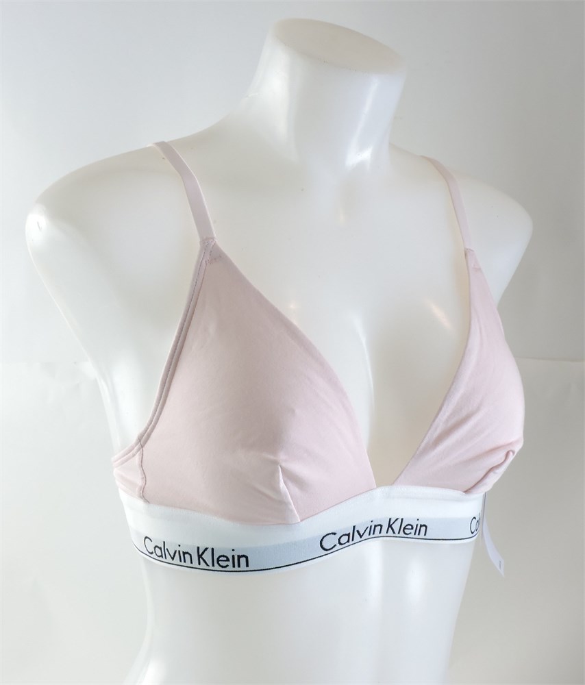 Police Auctions Canada - Women's Calvin Klein Modern Cotton Unlined  Triangle Bralette - Size S (521926L)