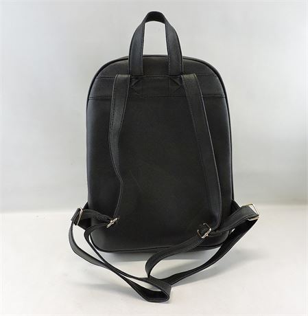 Police Auctions Canada - Ardene Black Faux Leather Backpack (235542L)