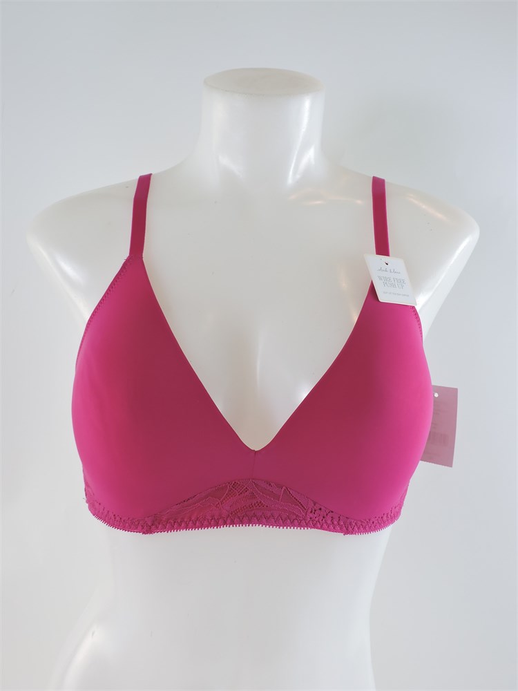 Police Auctions Canada - Women's On Gossamer Sleek & Lace Wire Free Push Up  Bra - Size 32D (516716L)