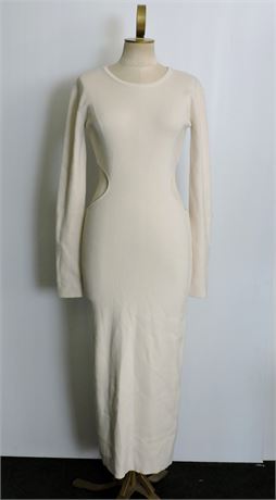 Women's Dynamite Ribbed Cut Out Bodycon Dress, Size L (520820L)