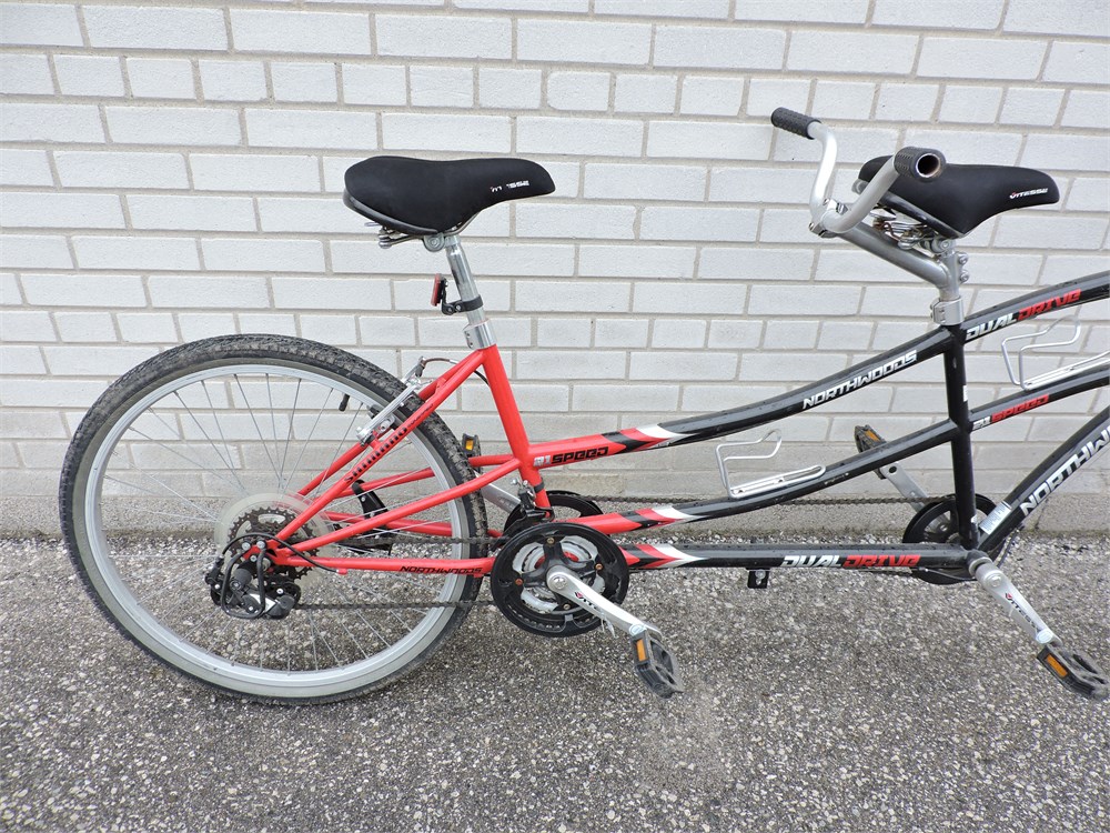 Police Auctions Canada Northwoods Dualdrive 21 Speed Tandem Bike 269733D