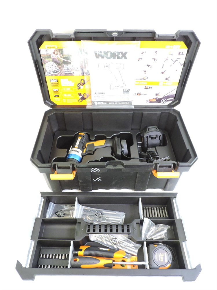 Police Auctions Canada Worx 20V AI Drill Driver with 55 Piece