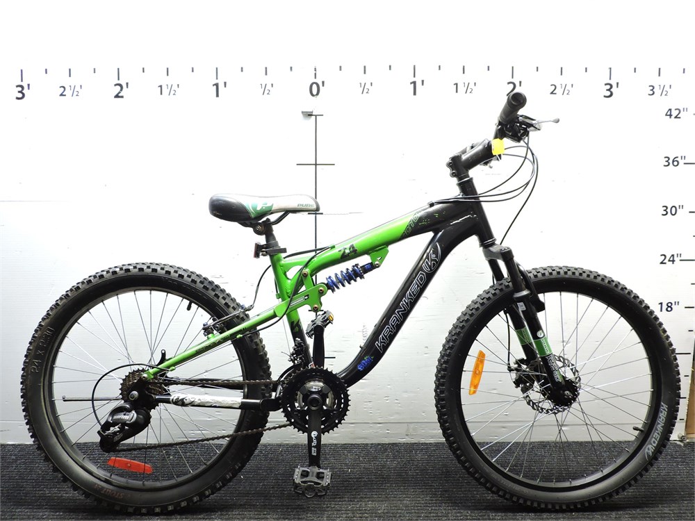 Kranked mountain clearance bike