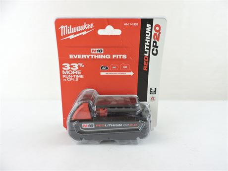 Milwaukee 48-11-1820 M18 Red Lithium CP2.0 Battery Pack (New) (252997A)