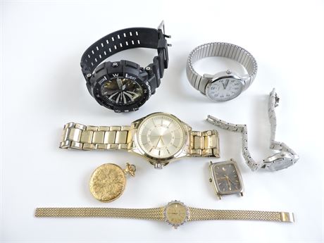 Police Auctions Canada - Job Lot of Assorted Non-Running Watches (For ...