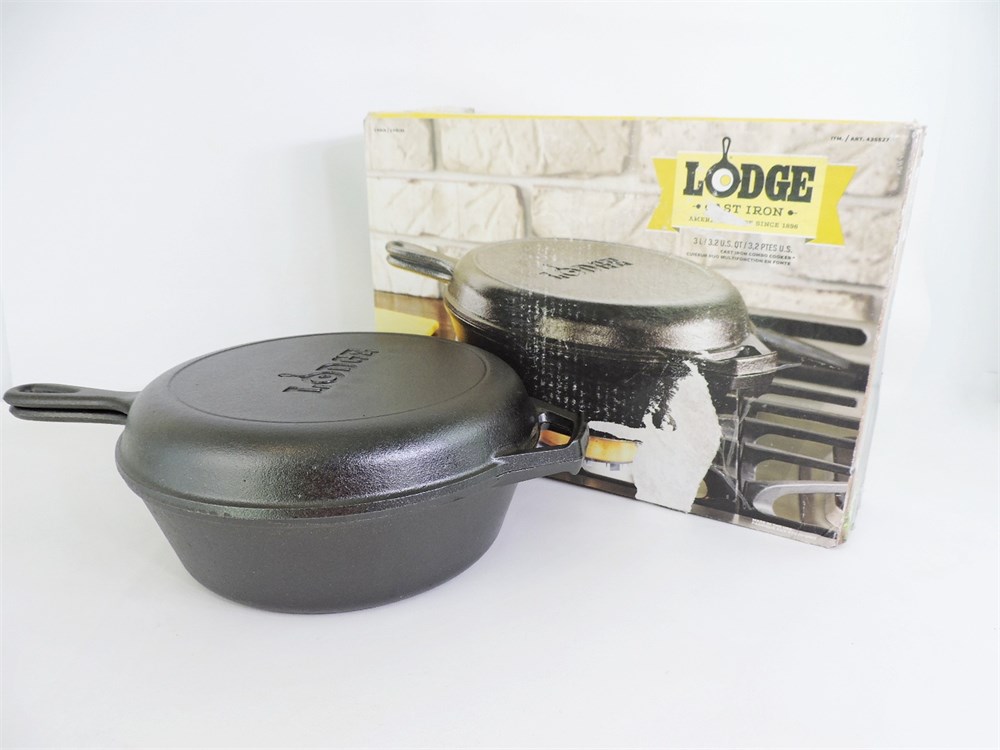 Lodge Cookware 3.2 Cast Iron Combo Cooker Set