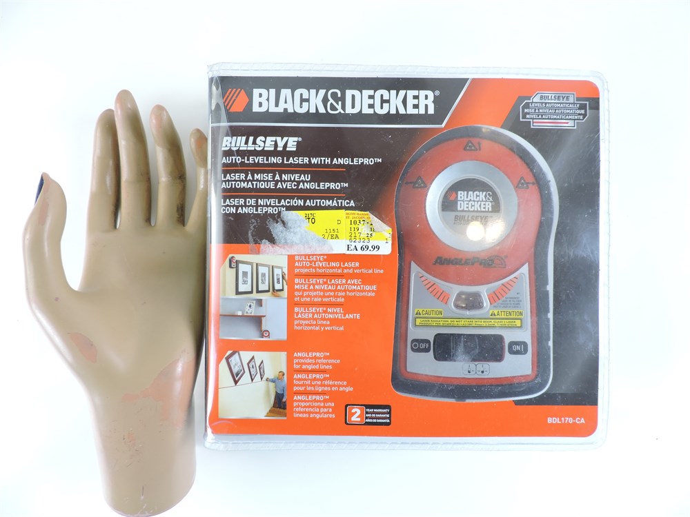 Police Auctions Canada - Black & Decker BDL170-CA BullsEye Auto-Leveling  Laser with AnglePro (266085A)