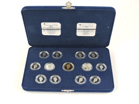 1992 Canadian 125 Year 13-Piece Silver Coin Set (276520C)