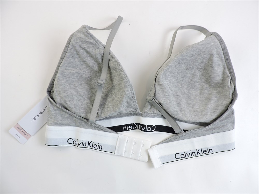 Police Auctions Canada - Women's Calvin Klein Lightly Lined Triangle  Bralette - Size M (516689L)