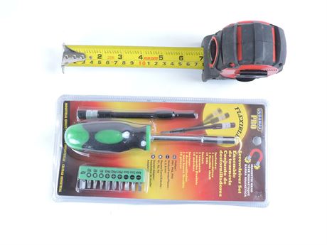 Police Auctions Canada - Swiss+Tech 25FT Tape Measure & Duramax Pro  12-Piece Screwdriver Set (268211A)